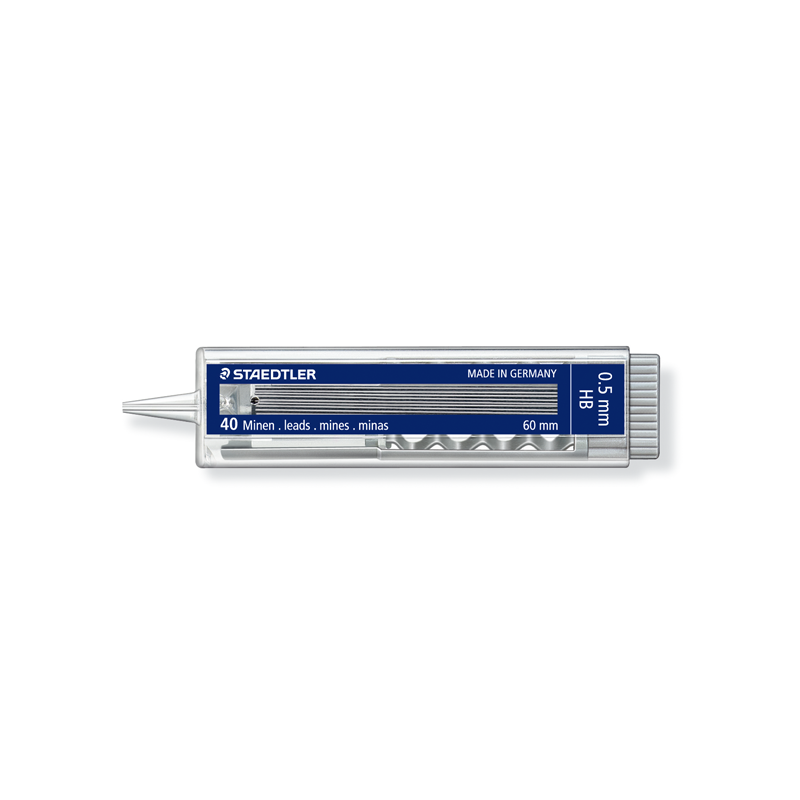 mina staedtler 0.5 hb x40 unidades mina staedtler 0.5 hb x40 unidades