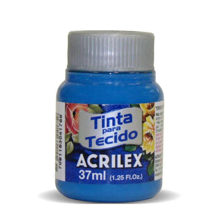 pintura para tela acrilex 568 azul ceruleo x37