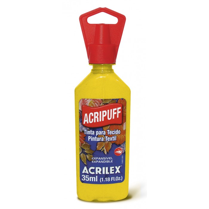 pintura dimensional acrilex acripuff 505 amarillo o
