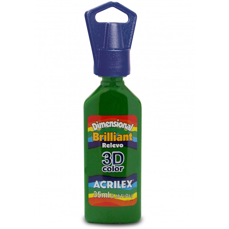 pintura dimensional acrilex brilliant 513 verde musgo pintura dimensional acrilex brilliant 513 verde musgo