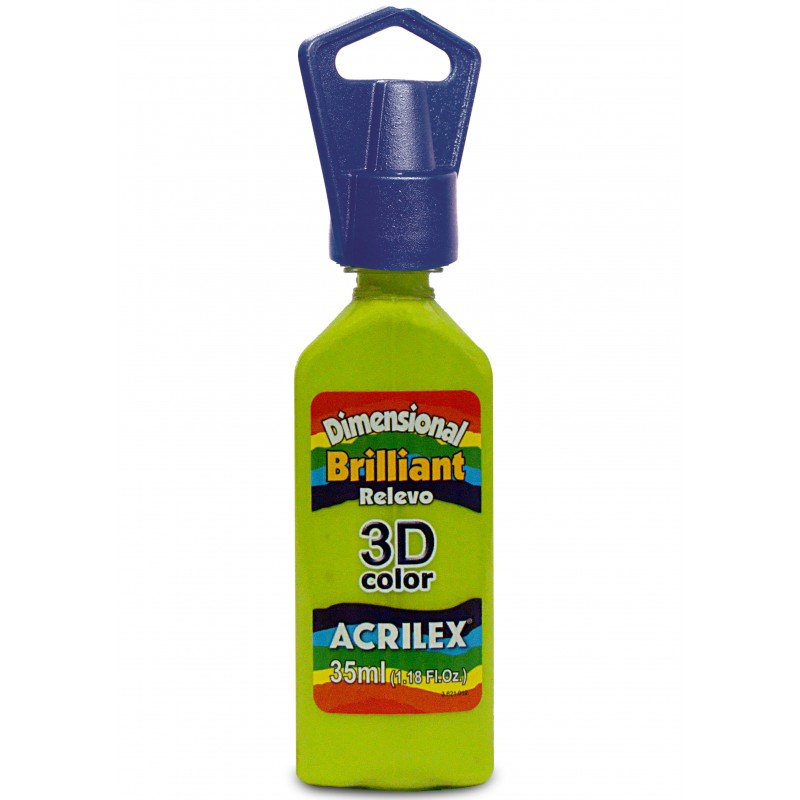pintura dimensional acrilex brilliant 802 verde manzana pintura dimensional acrilex brilliant 802 verde manzana