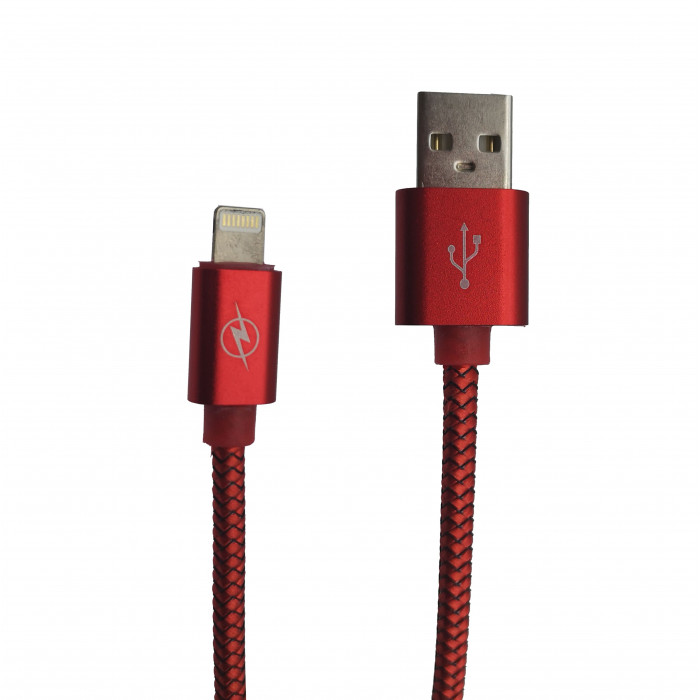 Cable gtc para iphone 1 metro rojo