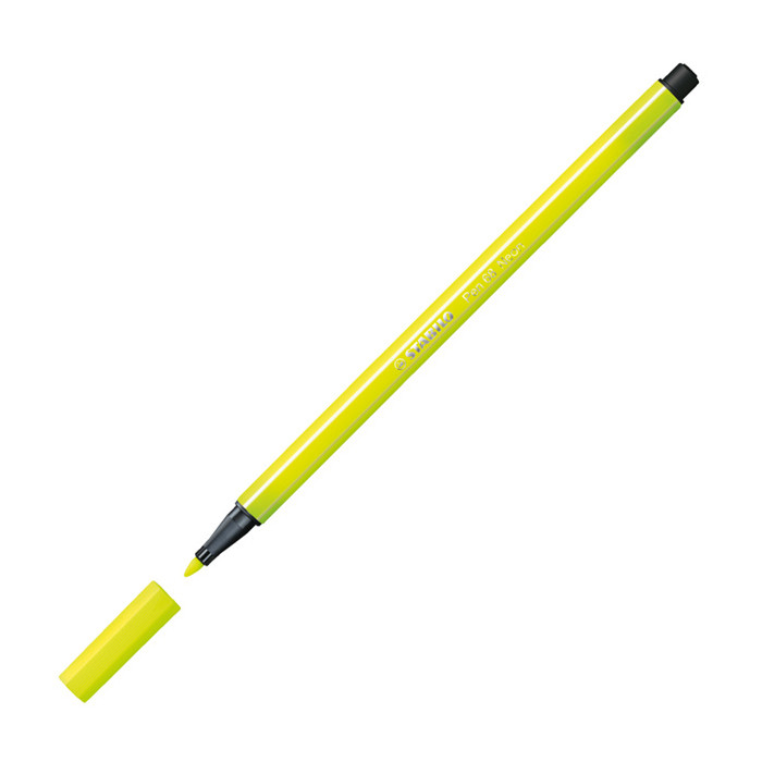 marcadores fibra stabilo 68 amarillo fluo 024