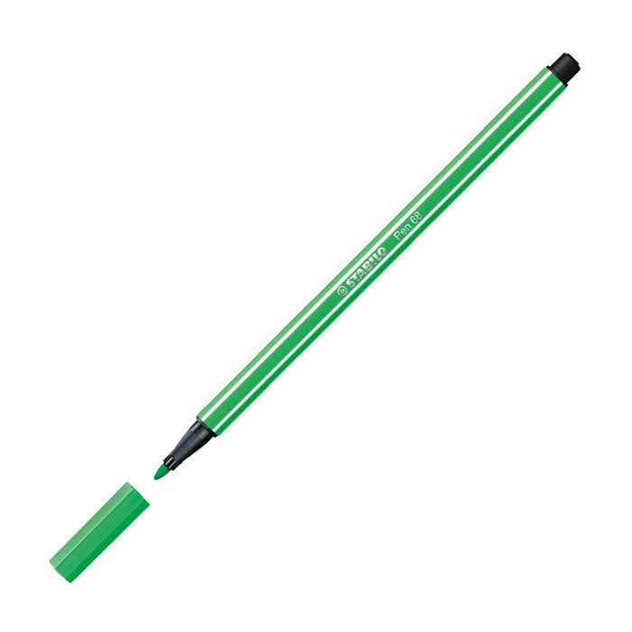 marcadores fibra stabilo 68 esmeralda claro 16