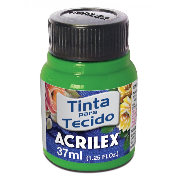 pintura para tela acrilex fluo 101 verde x37ml