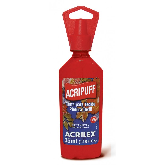 pintura dimensional acrilex acripuff 507 rojo fuego