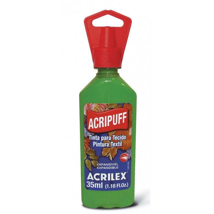 pintura dimensional acrilex acripuff 513 verde musg