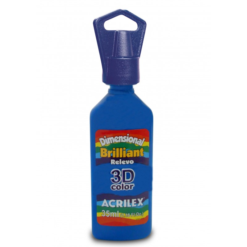 pintura dimensional acrilex brilliant 501 azulx35ml pintura dimensional acrilex brilliant 501 azulx35ml