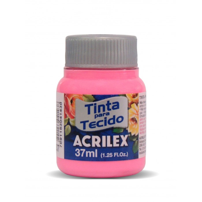 pintura para tela acrilex 537 rosa x37ml.