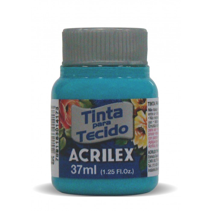 pintura para tela acrilex 535 azul mar x37ml.