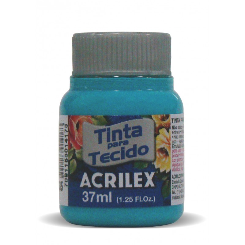 pintura para tela acrilex 535 azul mar x37ml. pintura para tela acrilex 535 azul mar x37ml.