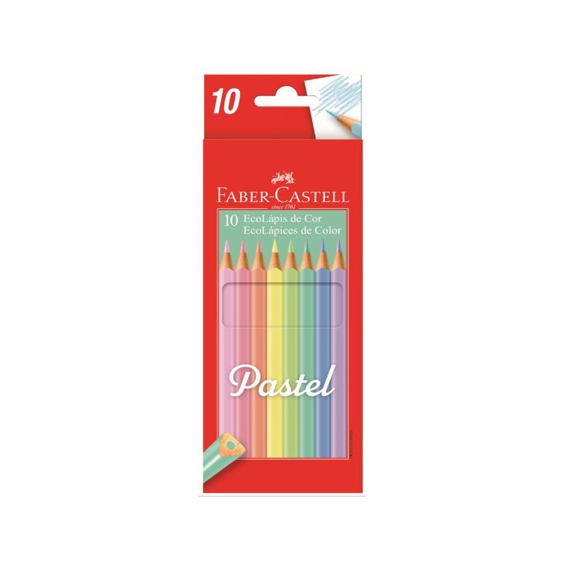 Lapices color faber ecox 10 pastel Lapices color faber ecox 10 pastel