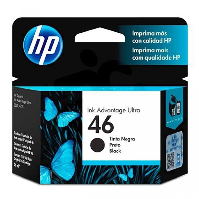 Cartucho hp inkjet   46 cs637al negro