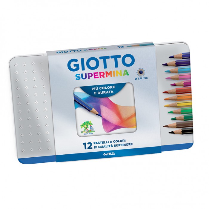 lapices color giotto supermina x12 lata
