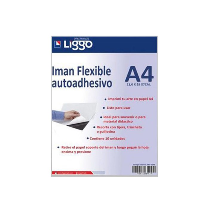 Iman liggo flexible a4 x hoja autoadhesi