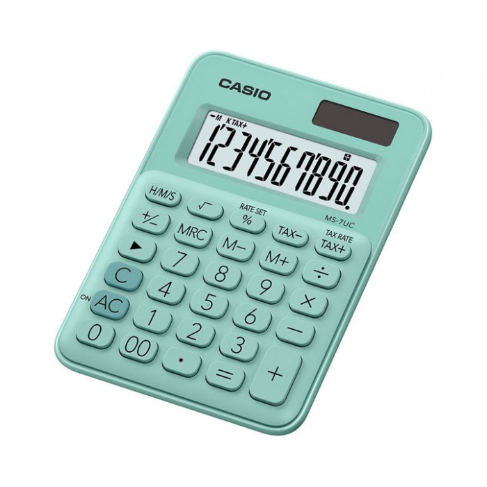 Calculadora casio de mesa ms   7-uc-gn verde