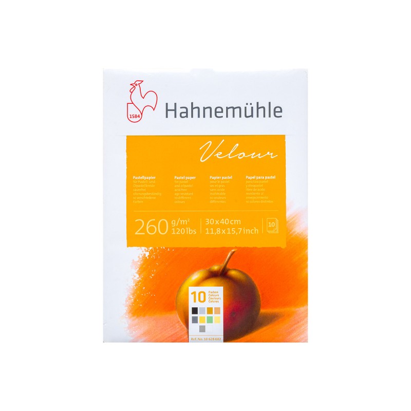 Bloc hm velour 30x40 pastel x10 color Bloc hm velour 30x40 pastel x10 color
