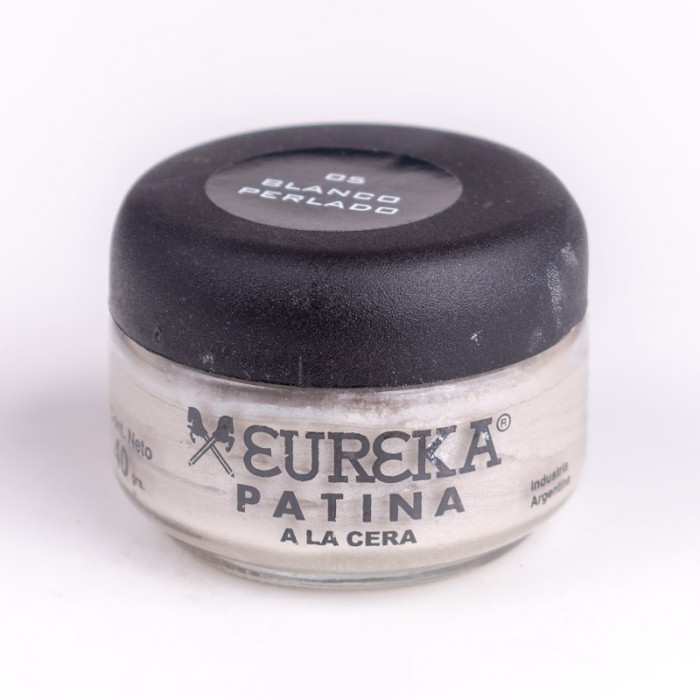 Patina eureka nÂ§05 metalizado blanco perlado