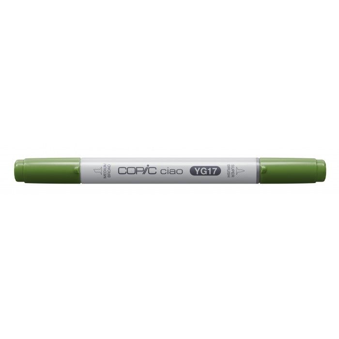 Marcadores fibra copic ciao  yg17 grass green