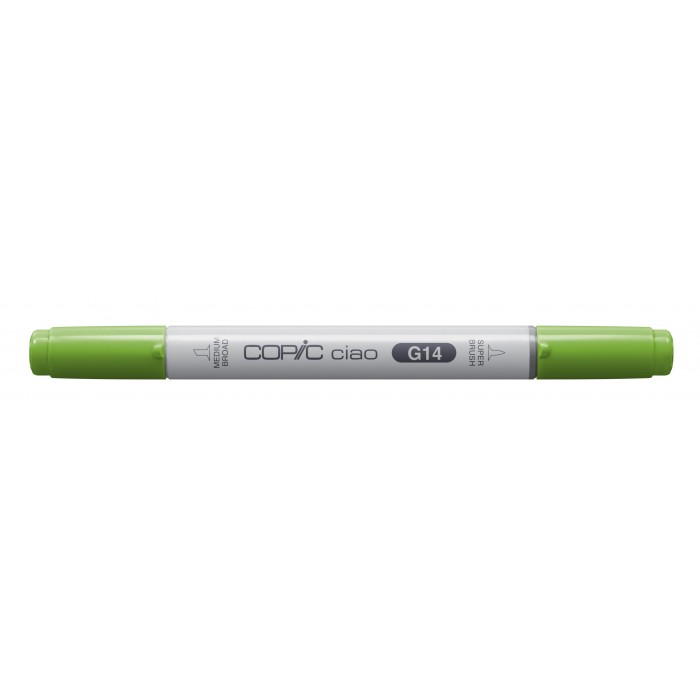 Marcadores fibra copic ciao  g14 apple green