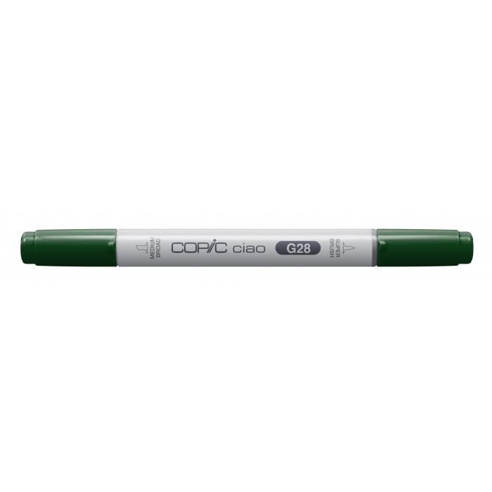 Marcadores fibra copic ciao  g28 ocean green