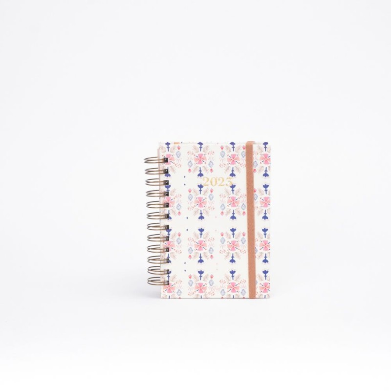 Agenda fw diaria con espiral 12x17 boho acuarela Agenda fw diaria con espiral 12x17 boho acuarela