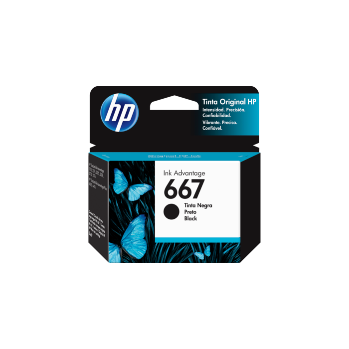 Cartucho hp inkjet  667 negro