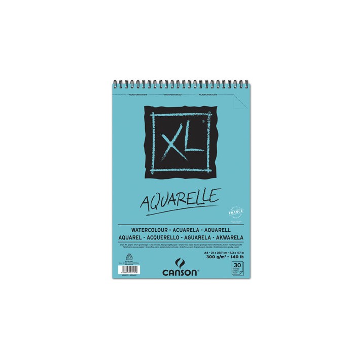 Block canson aquarelle xl a4 300g.30hjs.