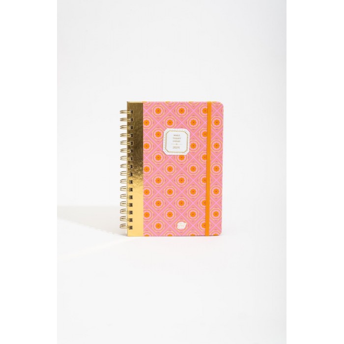 AGENDA FW DIARIA ESPIRAL 15x21 PINK CITRIC