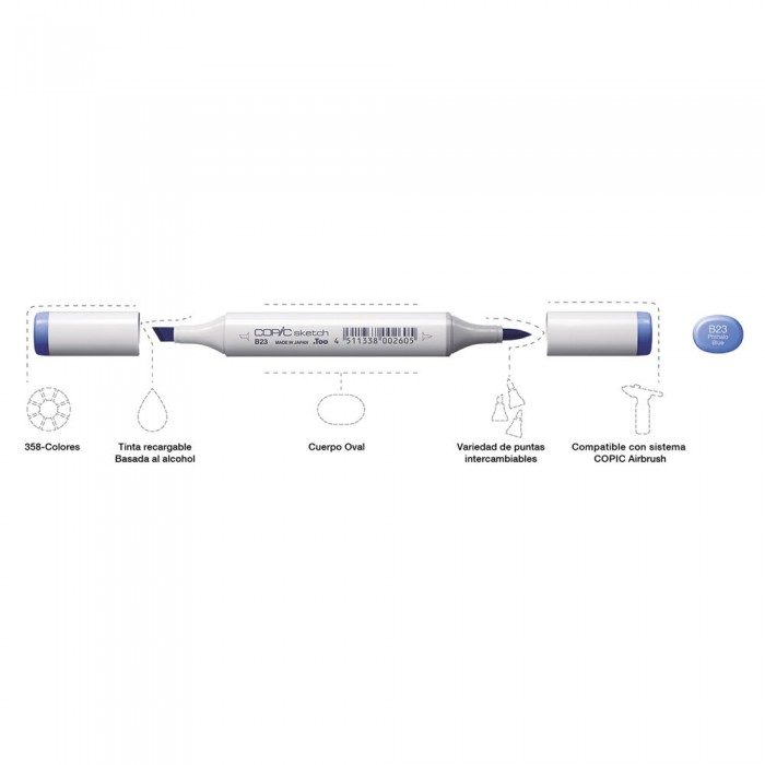 Marcadores fibra copic sketch  c4 copic
