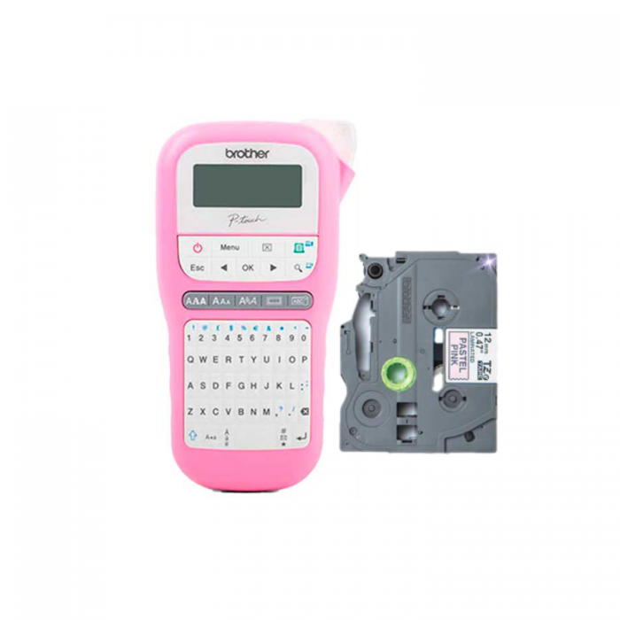 ROTULADORA BROTHER PTH-110 ROSA+2 CINTAS
