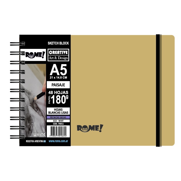 BLOC ROME A5 WHITE 180 GRAMOS 48 HOJAS PAISAJE