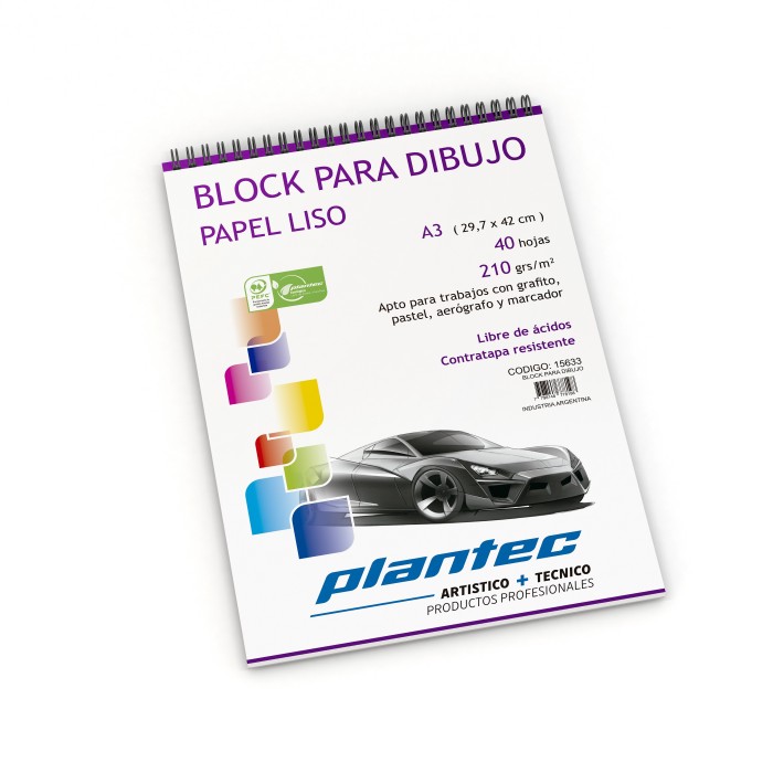 BLOCK PLANTEC A3 210grs....