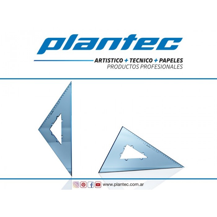 ESCUADRA PLANTEC 20cm. 45-...