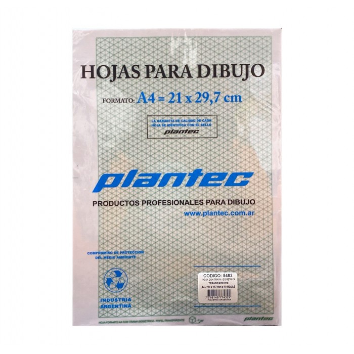 PAPEL PLANTEC A4 CALCO...