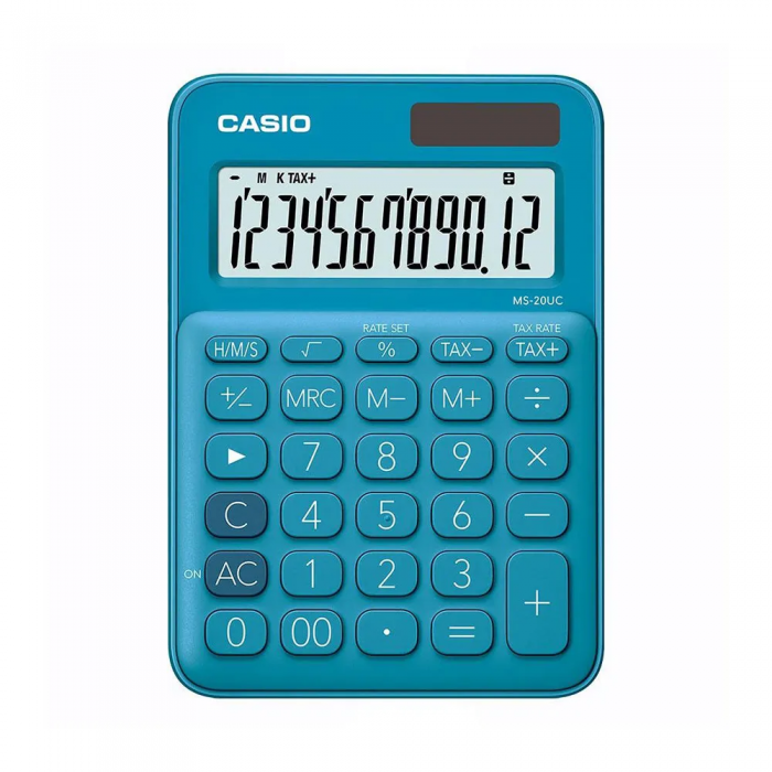 CALCULADORA CASIO DE MESA MS-20UC-BU