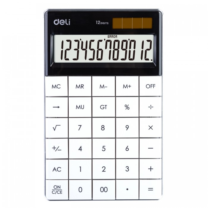 Calculadora deli escritorio touch blanca