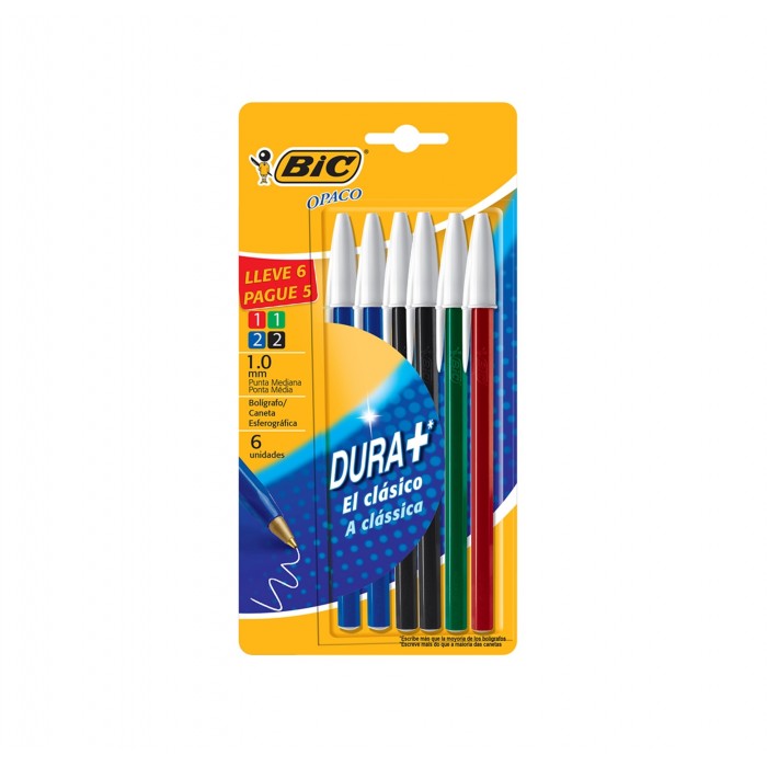 BOLIGRAFO BIC CRISTAL x 6...