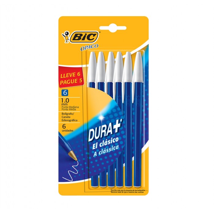 BOLIGRAFO BIC OPACO x 6...