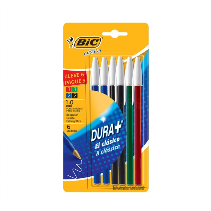 BOLIGRAFO BIC OPACO x 6...