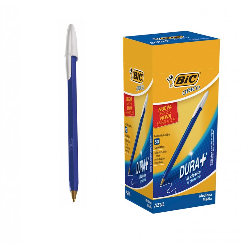 Boligrafo bic opaco x50 azul 1.0mm. Boligrafo bic opaco x50 azul 1.0mm.
