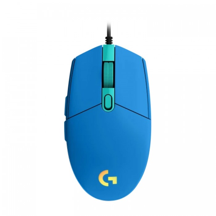 MOUSE LOGITECH G203 BLUE GAMING LIGHTSYN