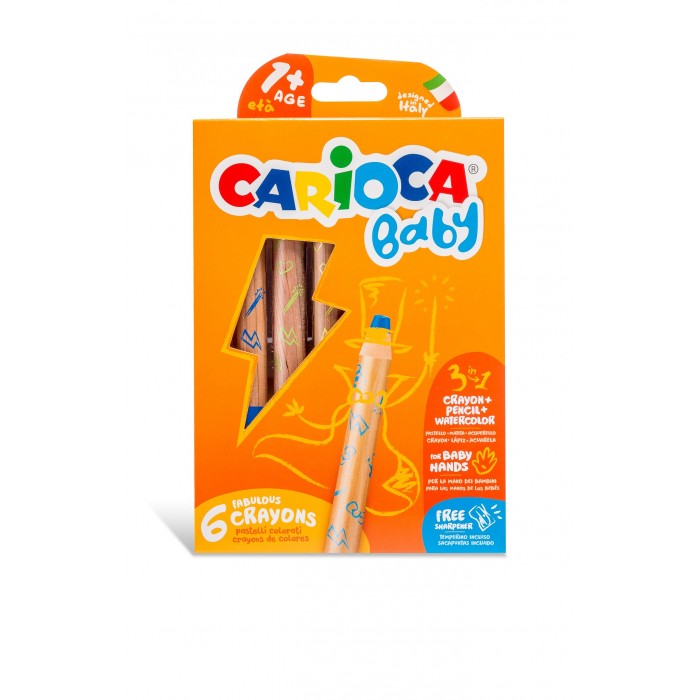 CRAYONES CARIOCA BABY x 6