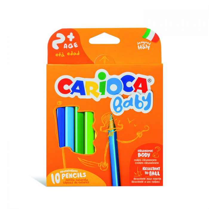 LAPICES COLOR CARIOCA BABY x10