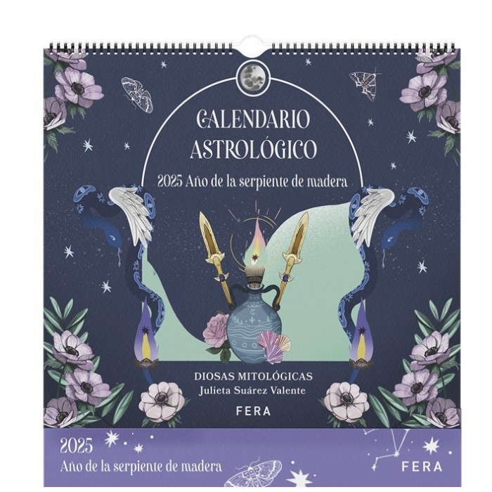 AGENDA FERA CALENDARIO ESPIRAL ASTROLOGICA PARED