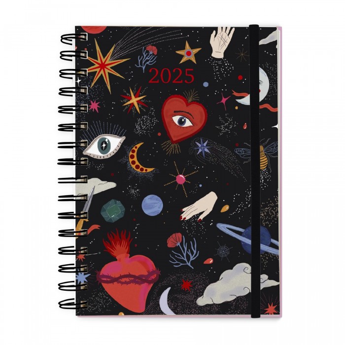 AGENDA FERA A5 ESPIRAL SEMANAL GALAXIA