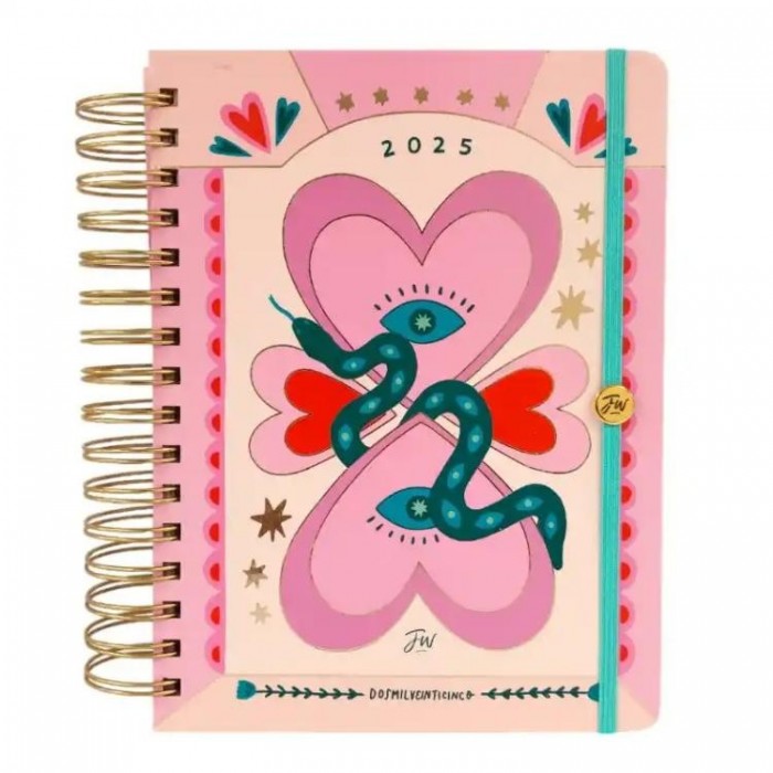 AGENDA FW DIARIA ESPIRAL 15x21 TREND ESTAMPILLA