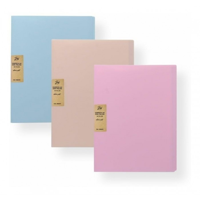 CARPETA A4 FW 30 FOLIOS PASTEL