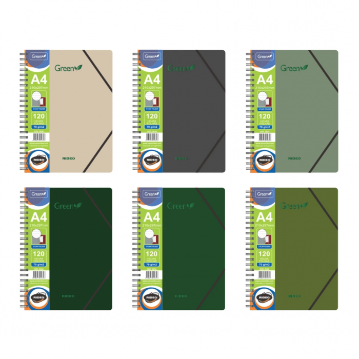 CUADERNO RIDEO A4 GREEN -...