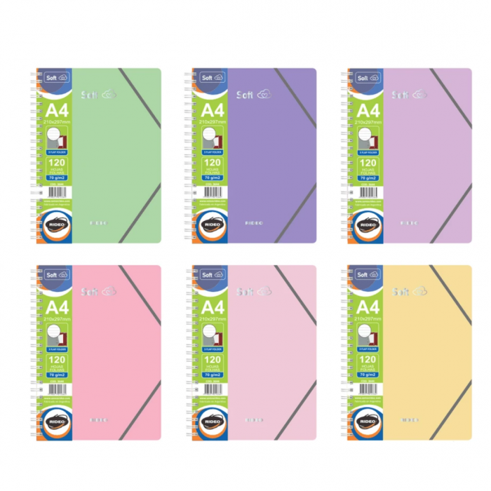 CUADERNO RIDEO A4 SOFT -...